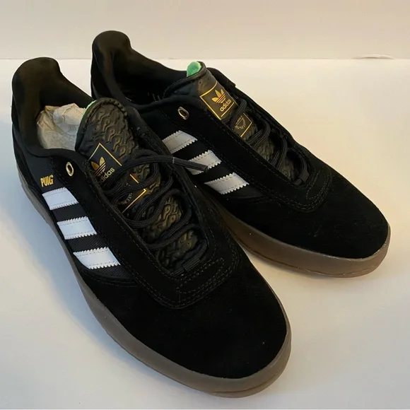 adidas gazelle silver green womens adidas Skateboarding Puig Indoor Wonder White Gum Shoes 10.5